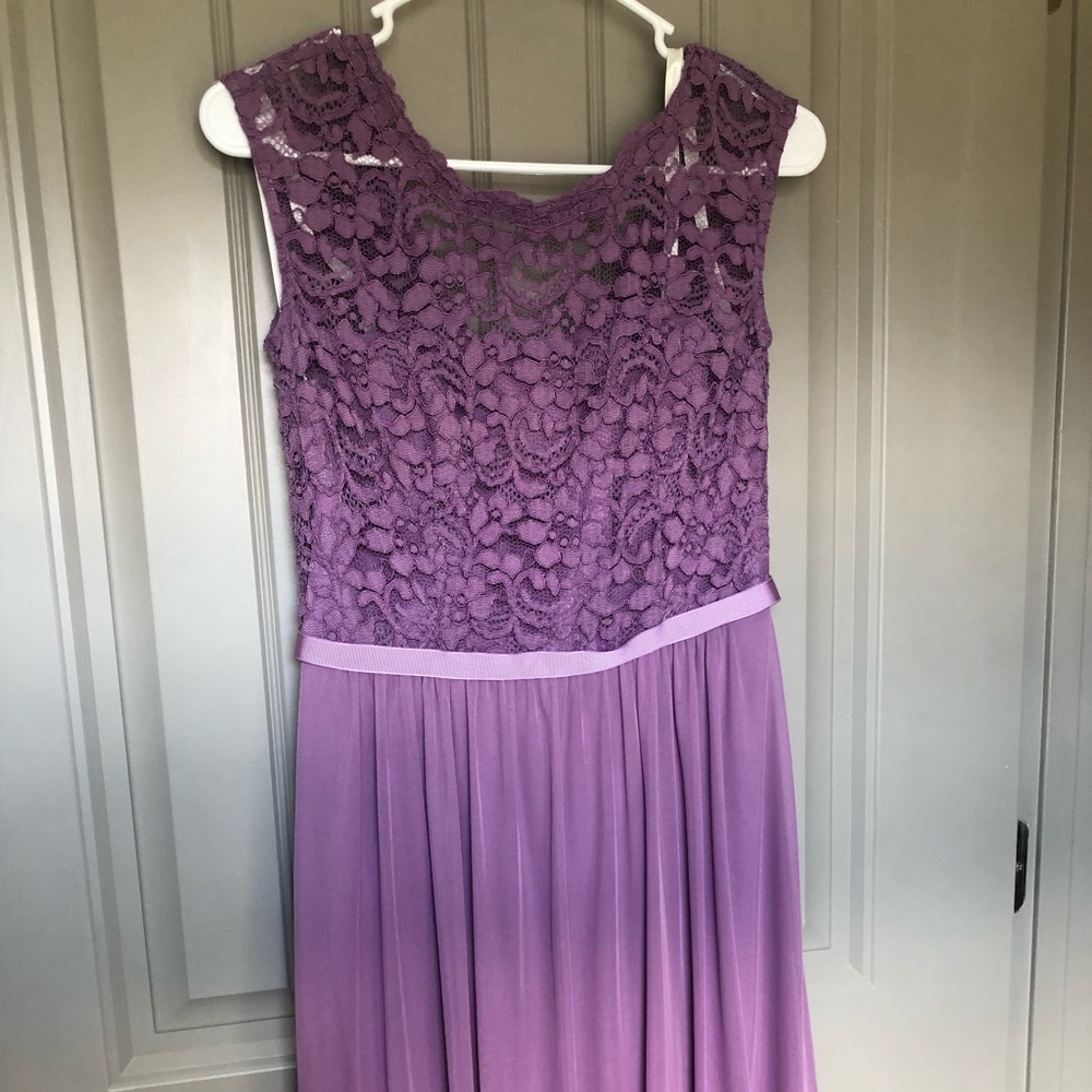 David’s Bridal bridesmaid dress purple size 4